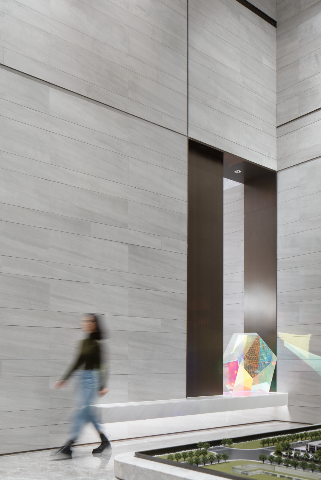 炫彩玻璃+米灰色调，流动的空间灵魂 | 元禾大千-19