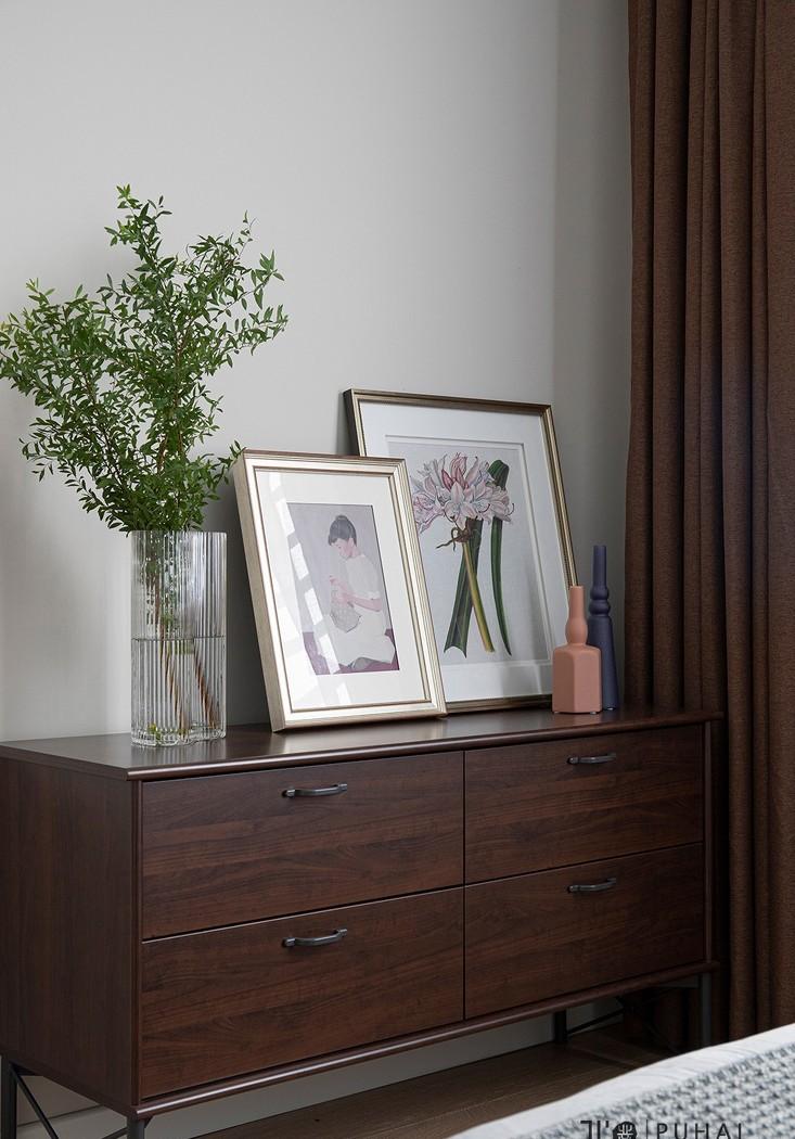 89㎡现代简约三居室，点亮生活的活力橙色沙发-31