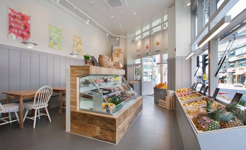 温暖简约 17 坪水果咖啡厅设计-9