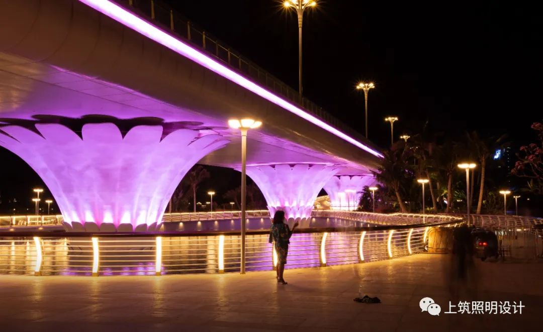 上筑国际照明设计 | 恒大海花岛入岛桥梁 | 浪漫花桥，光影交织-128