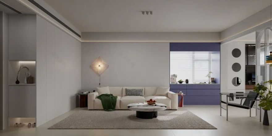 83m²色彩几何,演绎小宅的秩序与浪漫-21