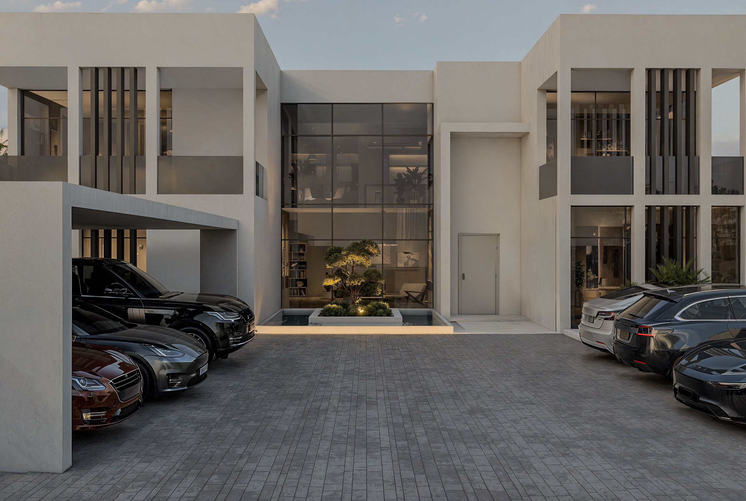 Desert Light Estate-Villa Landscape Visualization-11