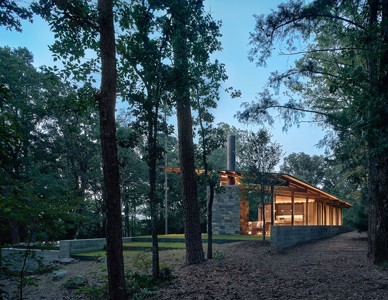 德州松林泳池现代宅-14