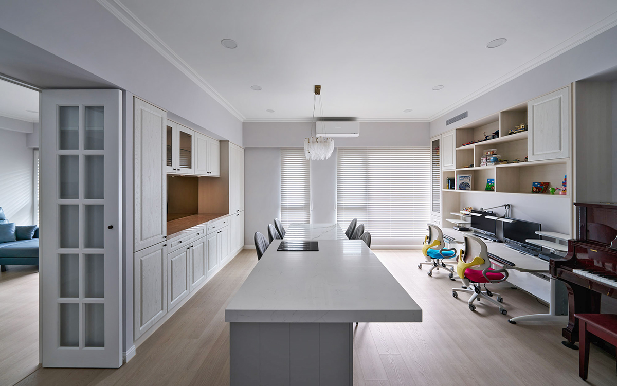 家装设计案例鉴赏——淡系紫现代乡村风家邸 -4