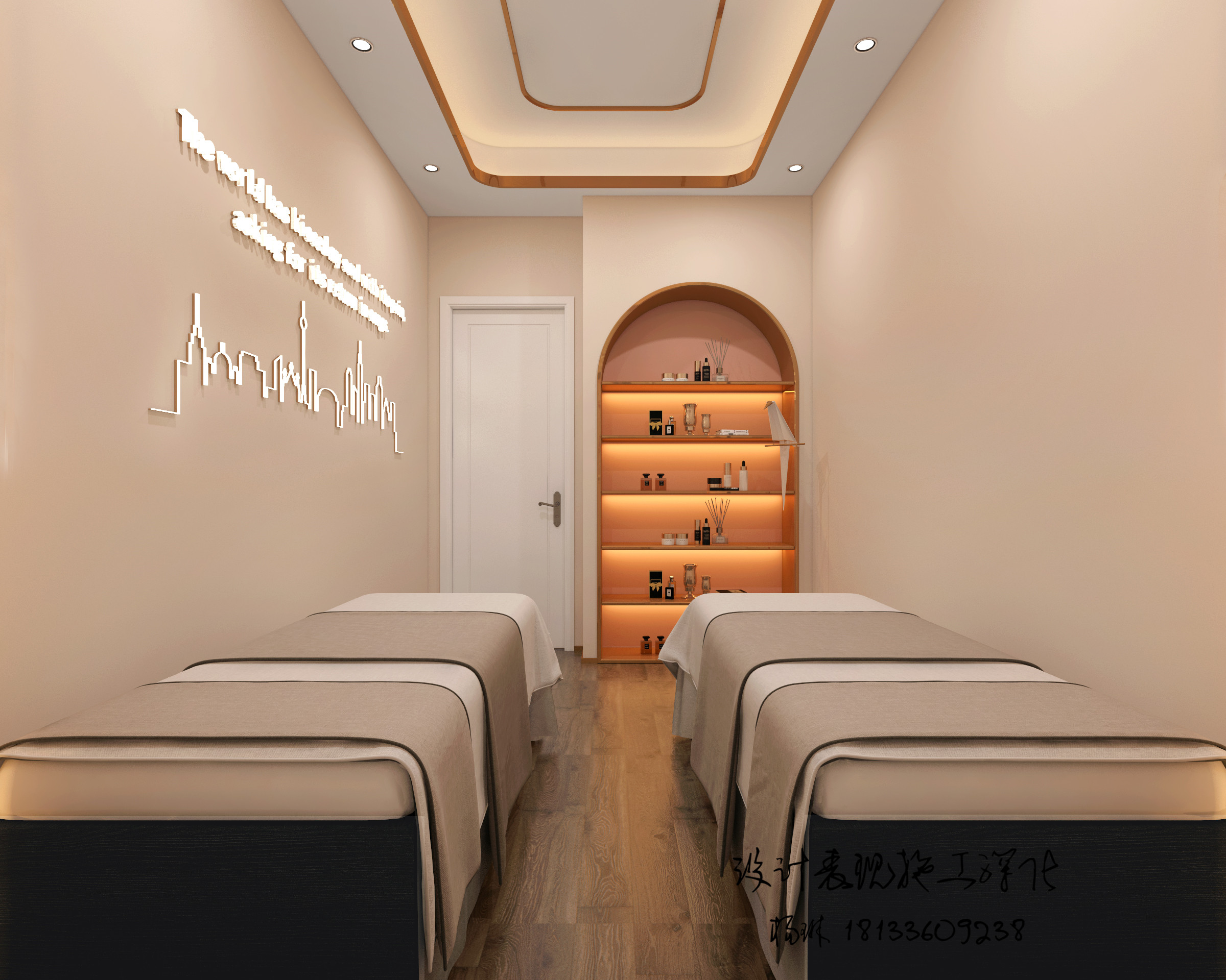 清新脱俗的轻奢风 || 美容院-8