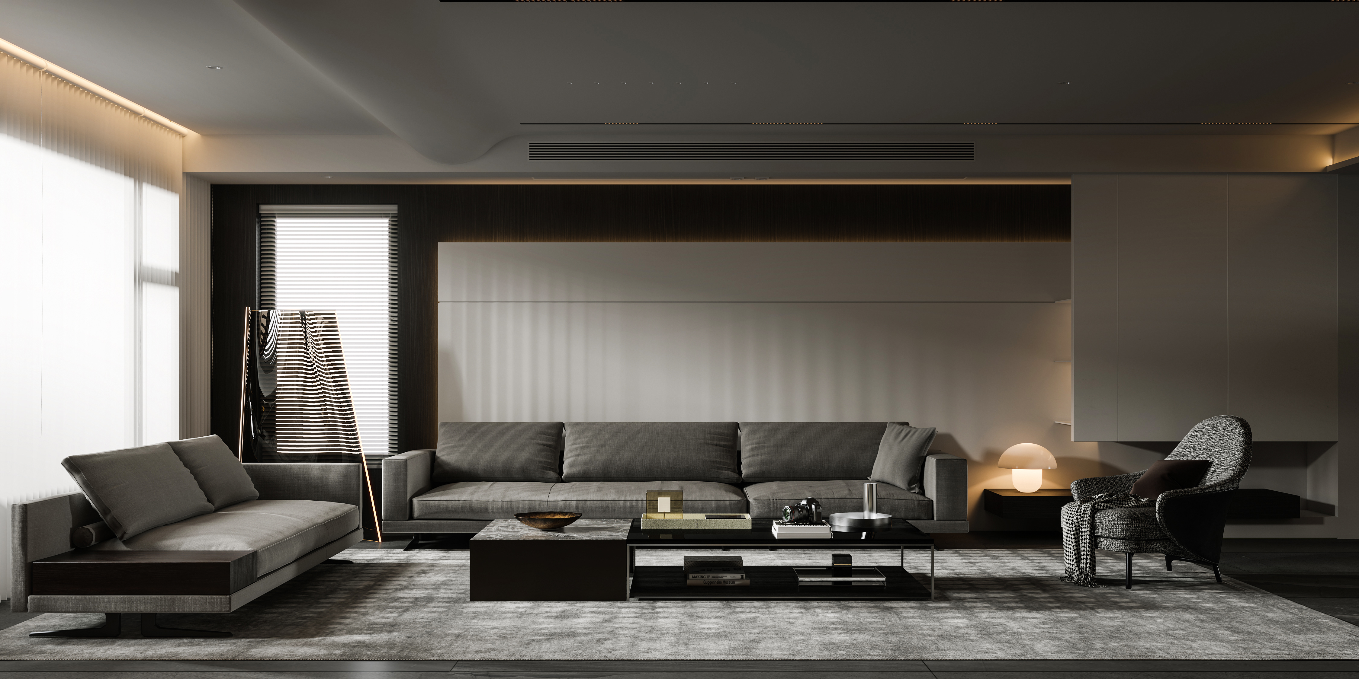 现代简约平层空间丨左舍-2