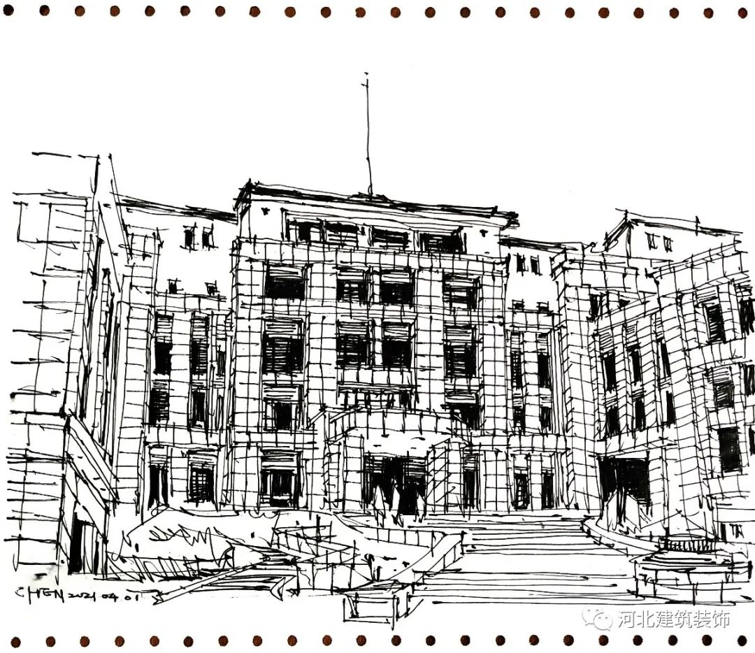 陈力军建筑速写丨中国河北-20