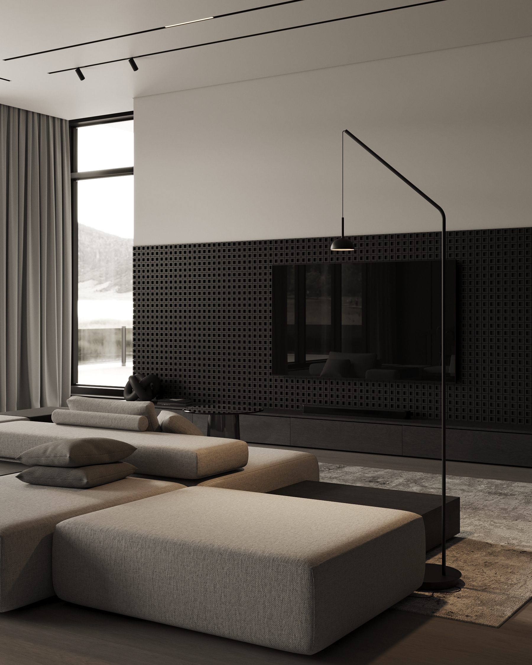 kitchen & living room 3d 场景设计丨Instagram-15