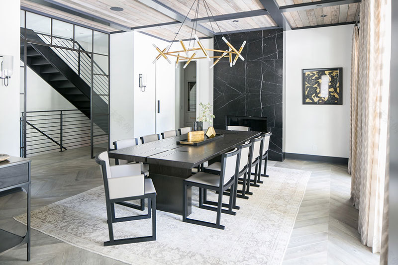 洛杉矶工业风家居,和谐黑白配-12