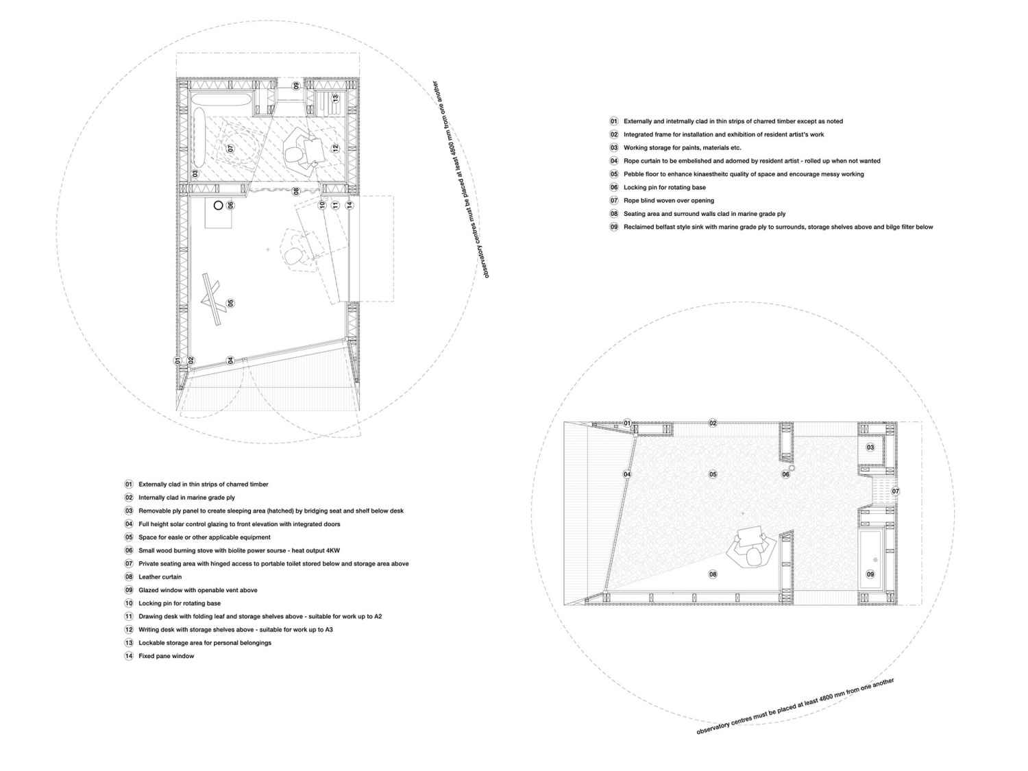 英国“天文台”艺术家住宅——旋转木屋，视野开阔-25