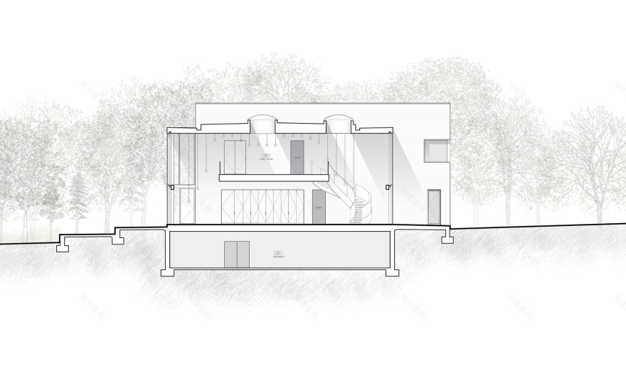 美国普林斯顿 La Clairiere 住宅丨Studio PHH Architects-47