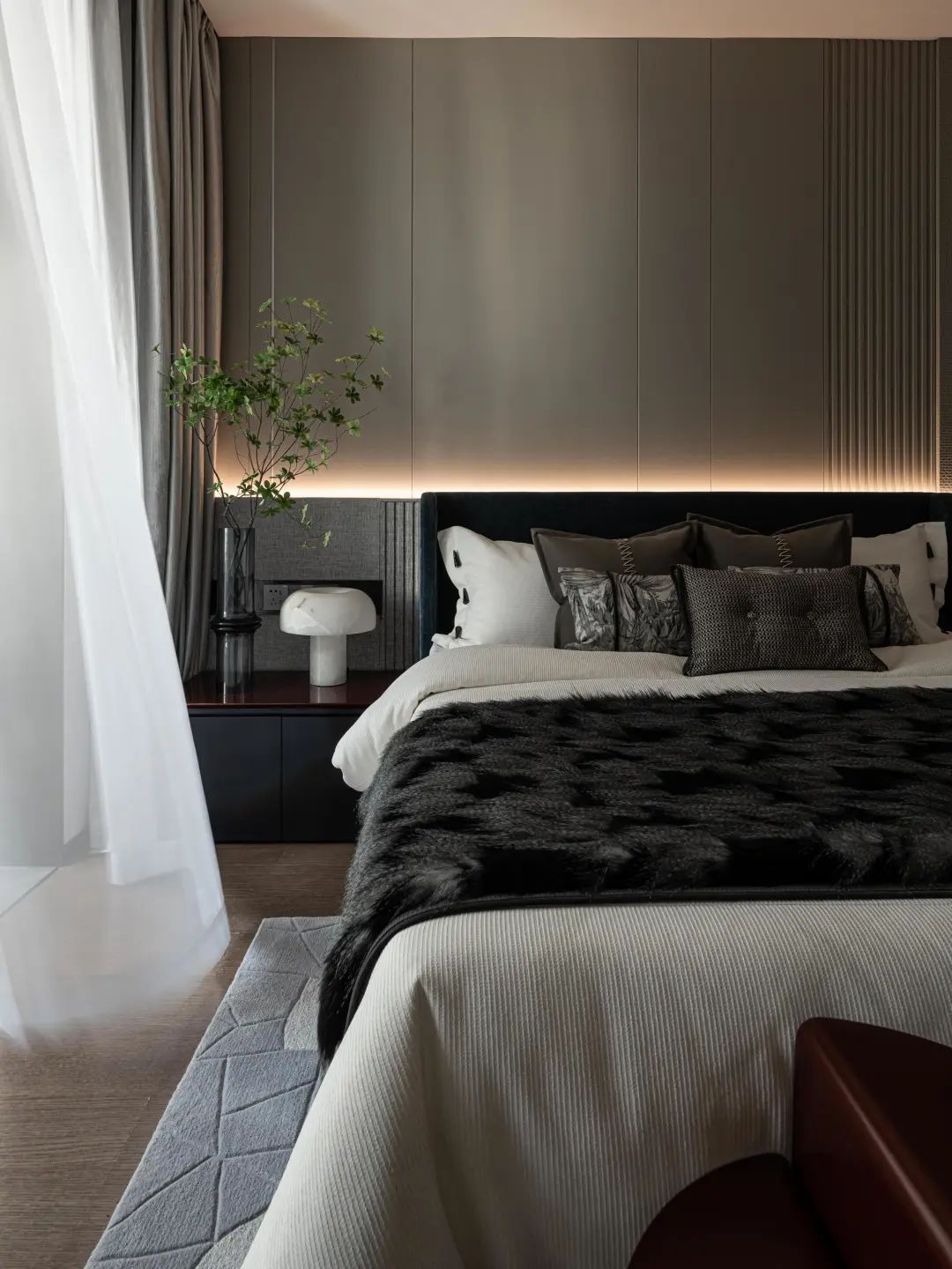 风华万象，经典爱马仕诠释现代轻奢大宅 | 自在设计-49