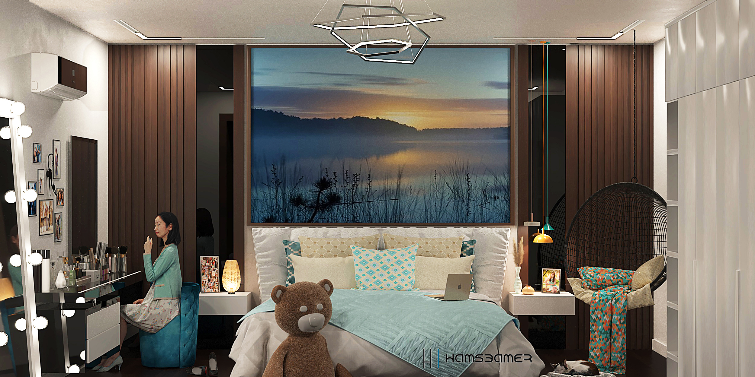 Teenage girl bedroom-1