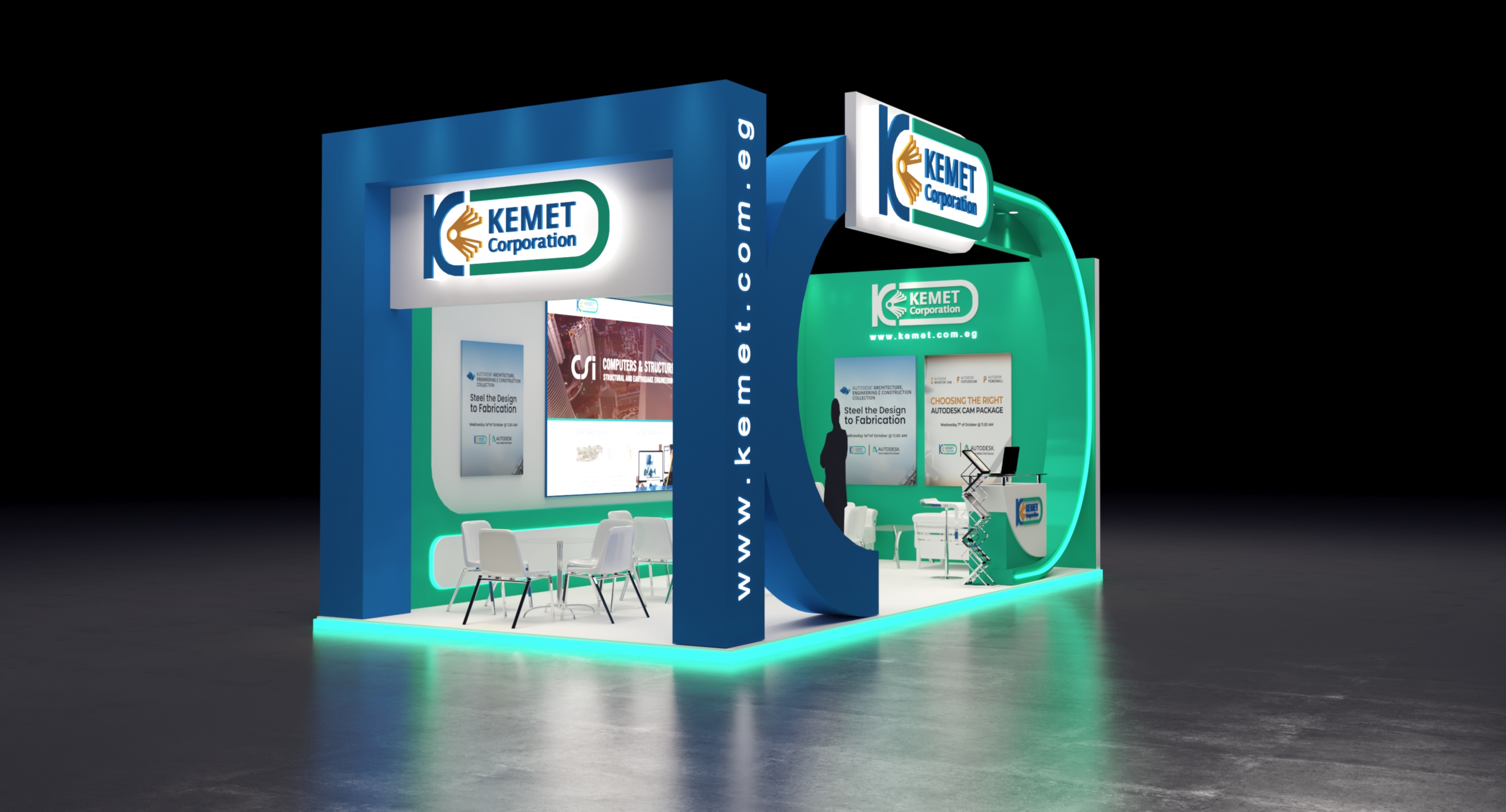 KEMET 2021 埃及展台设计-10