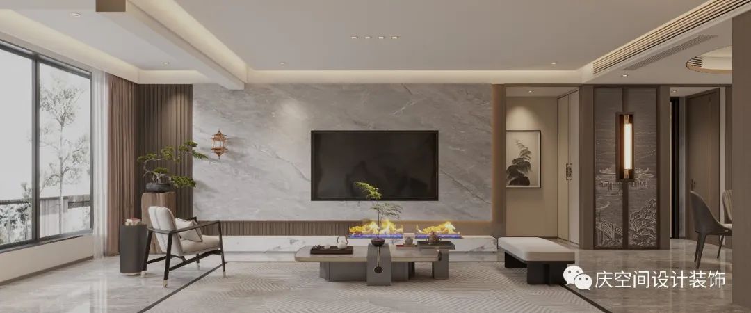 孟津区腾飞花园新中式全案设计丨庆设计机构-20