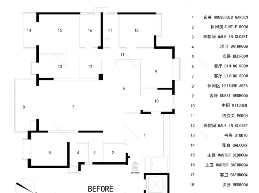 融合南北对流与女性力量的黑灰色系家居设计-0