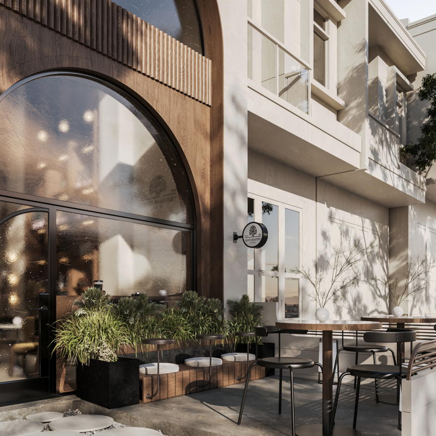 根咖啡馆户外区域丨Alaa Basem-3