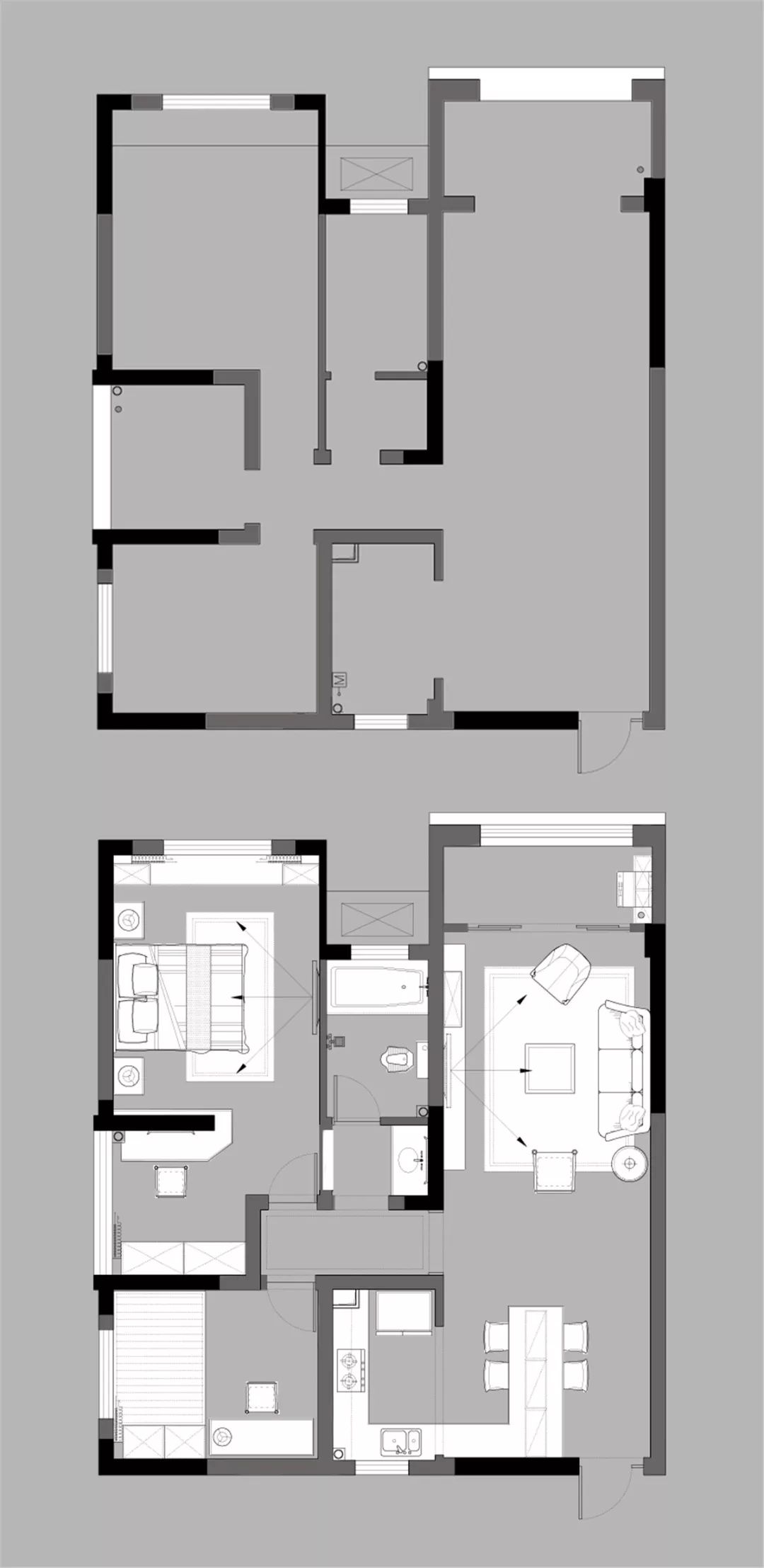 97 平现代女性公寓，紧凑空间变开阔-14