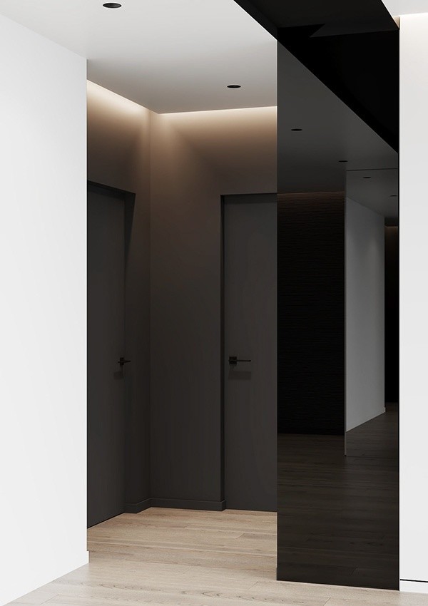 高级黑+简洁白的住宅设计--高级有范儿-9