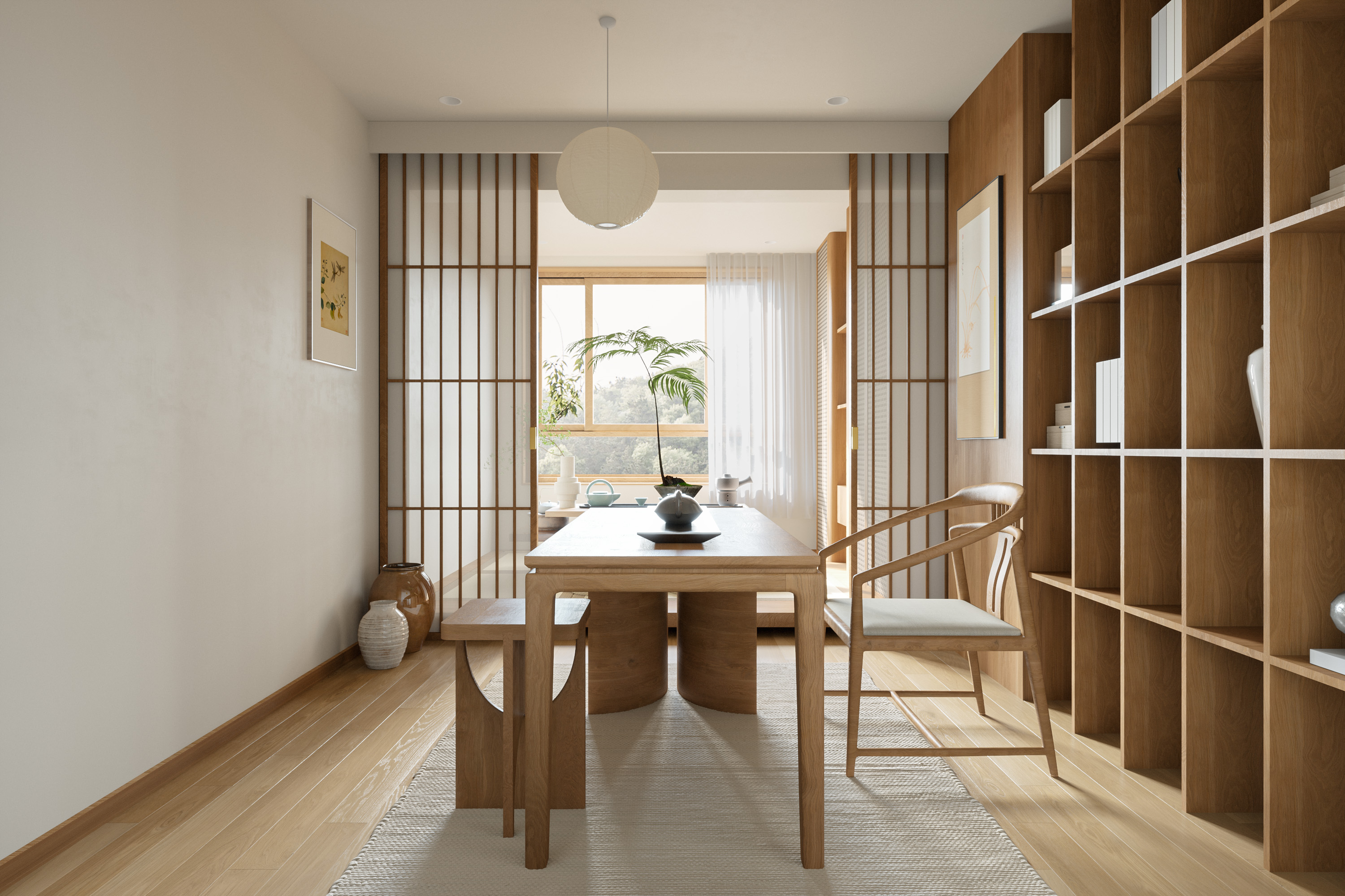 日式原木风效果表现-6