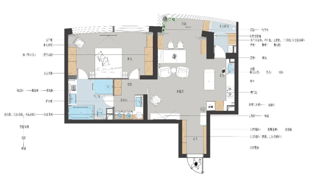 丁克的理想家 · 79㎡二人居设计丨中国北京丨居然顶层签约设计师李晗-15