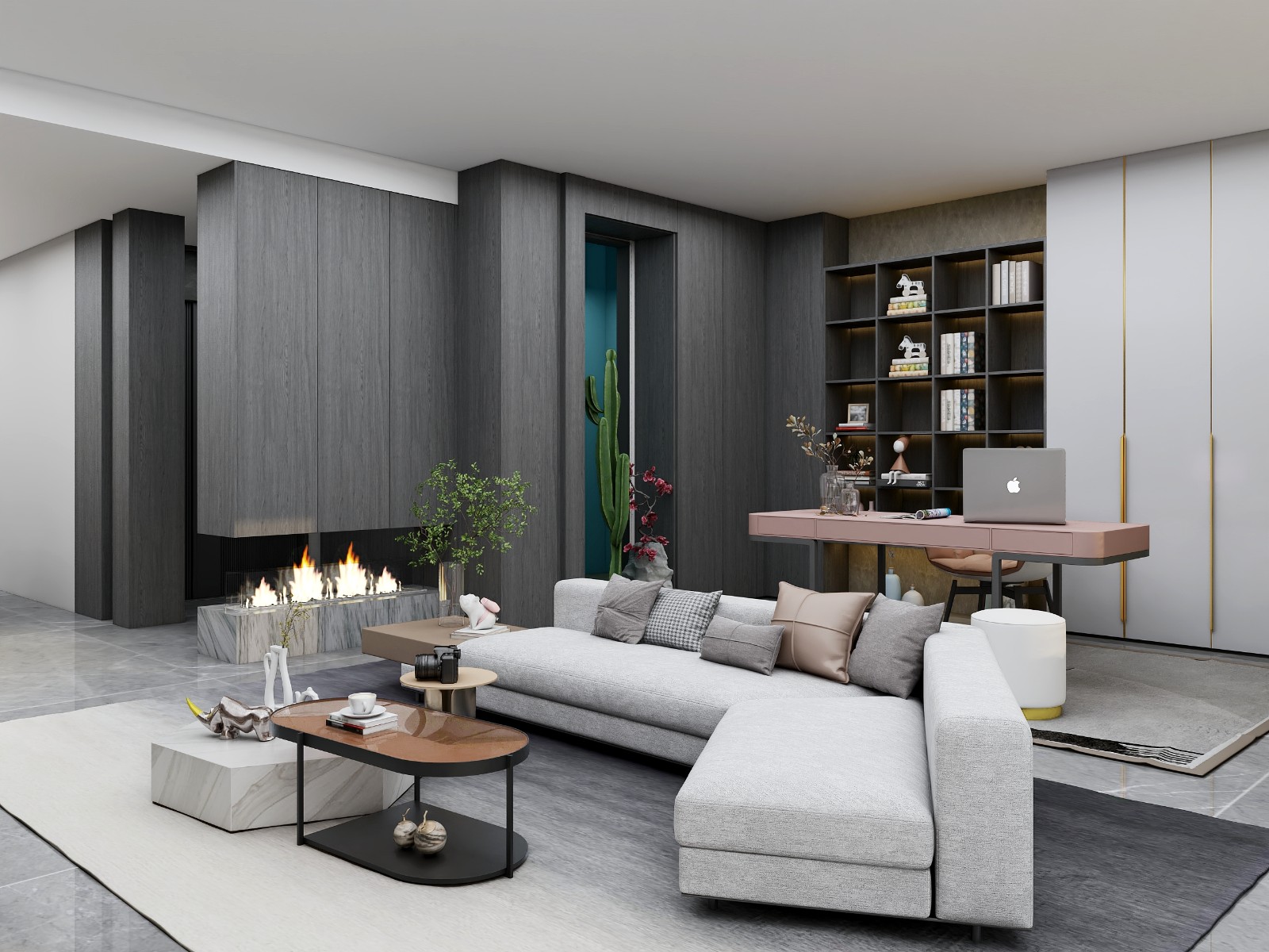 慈溪云顶木作餐厅客厅设计-23