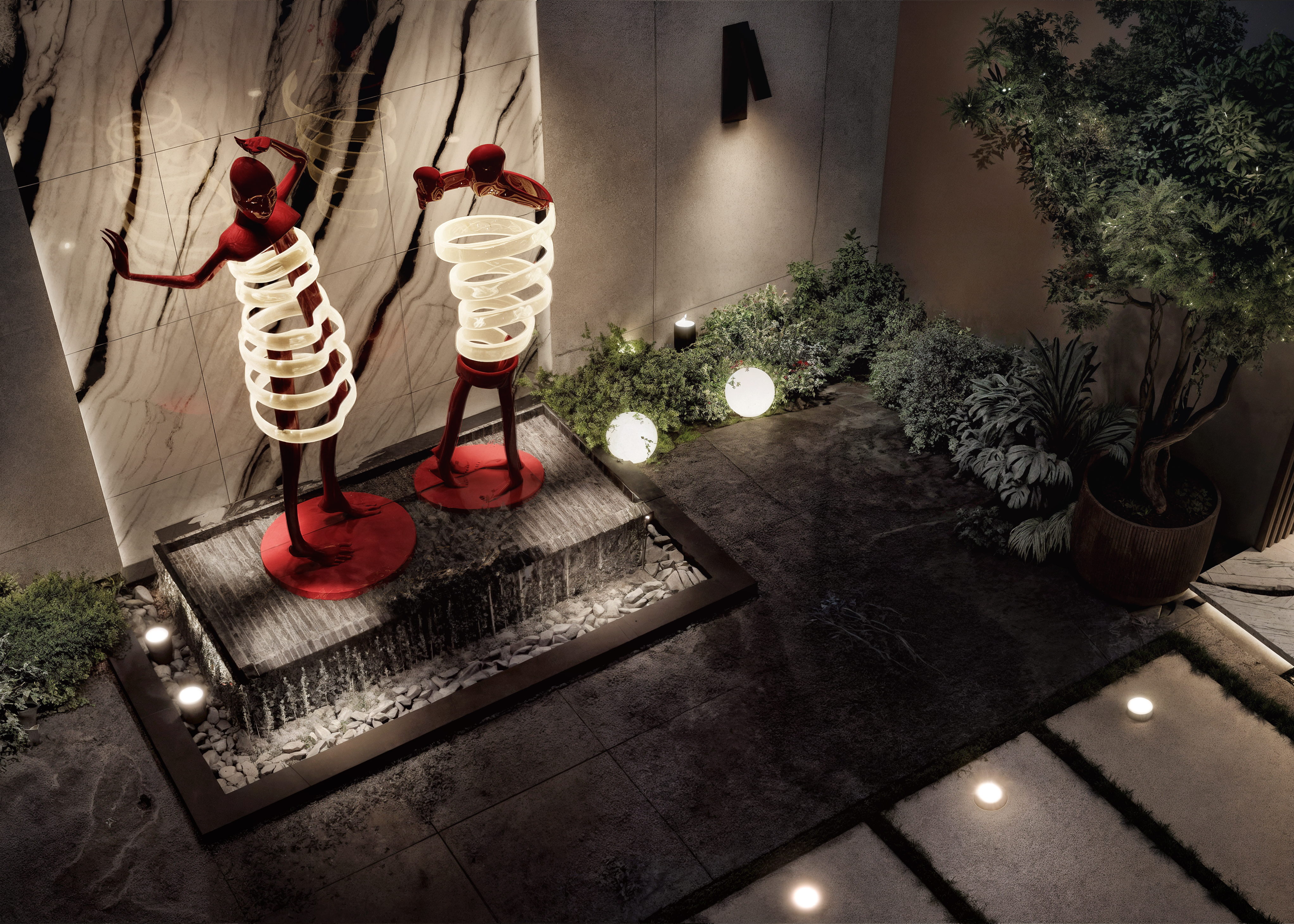 GARDEN VILLA  别墅花园设计丨MARYAN AHMED DESIGNS-7