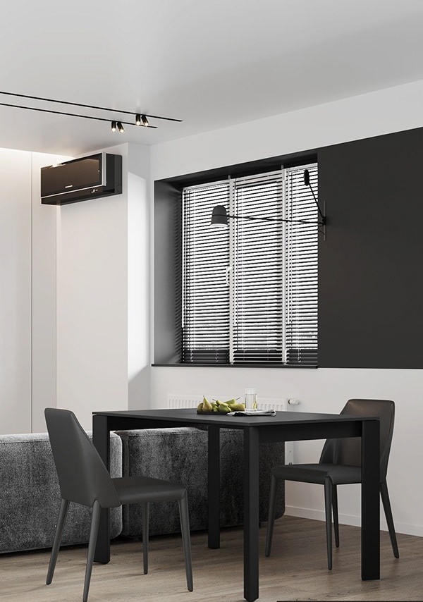 高级黑+简洁白的住宅设计--高级有范儿-2