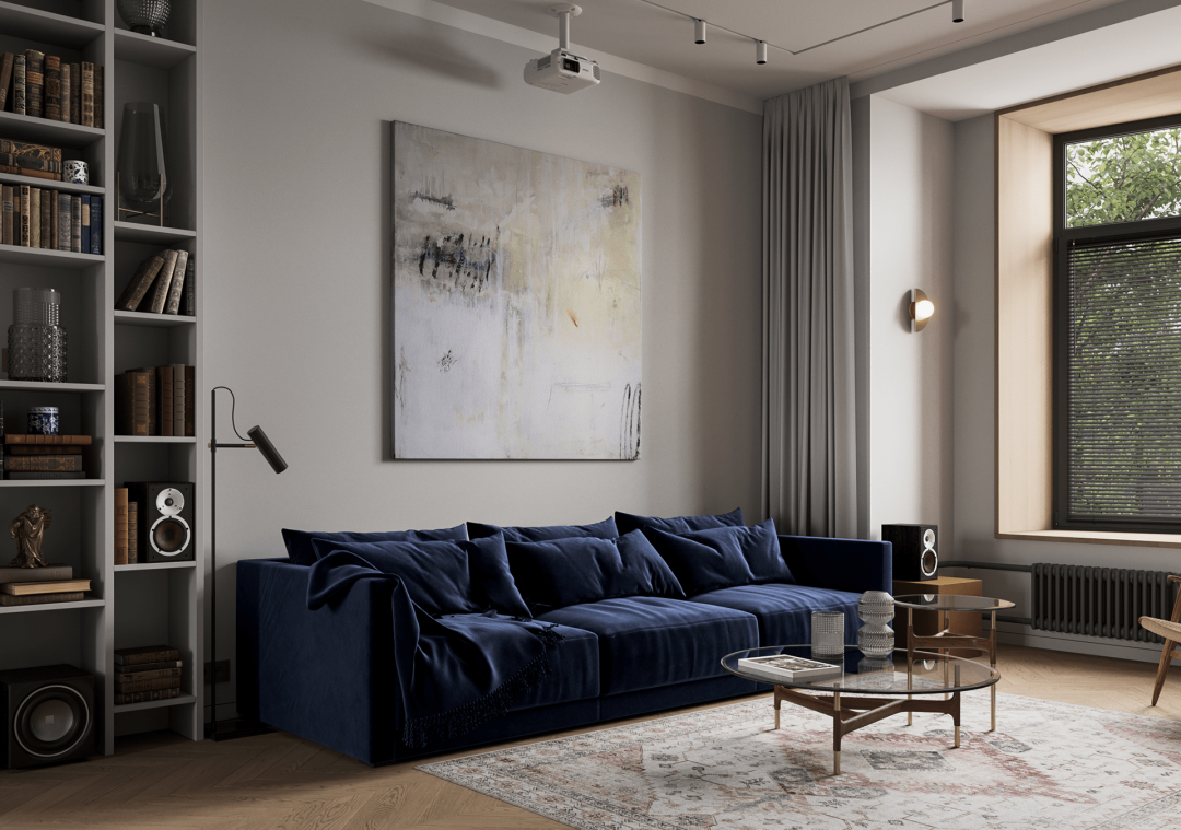 莫斯科 106㎡现代简约家居，融入苏联构成主义风格-16