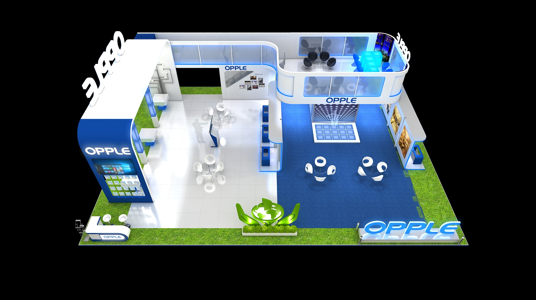 OPPLE exhibition stall design 280sqmtr. with mezzanine-12