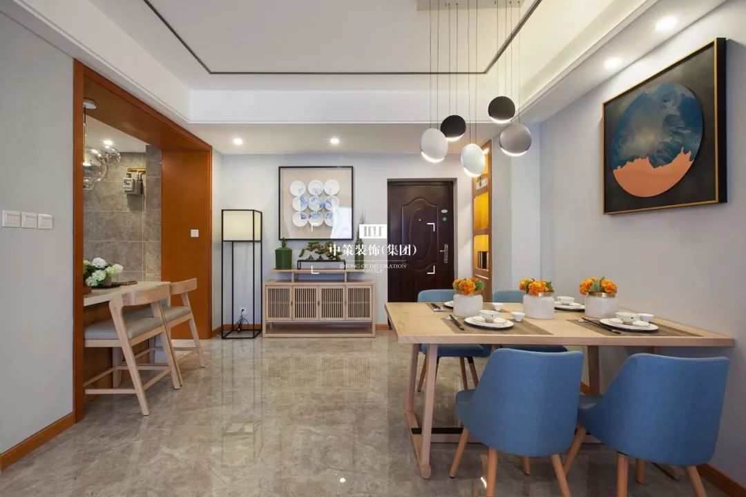 简约中式风，70 平米小户型变身东方美学空间-12