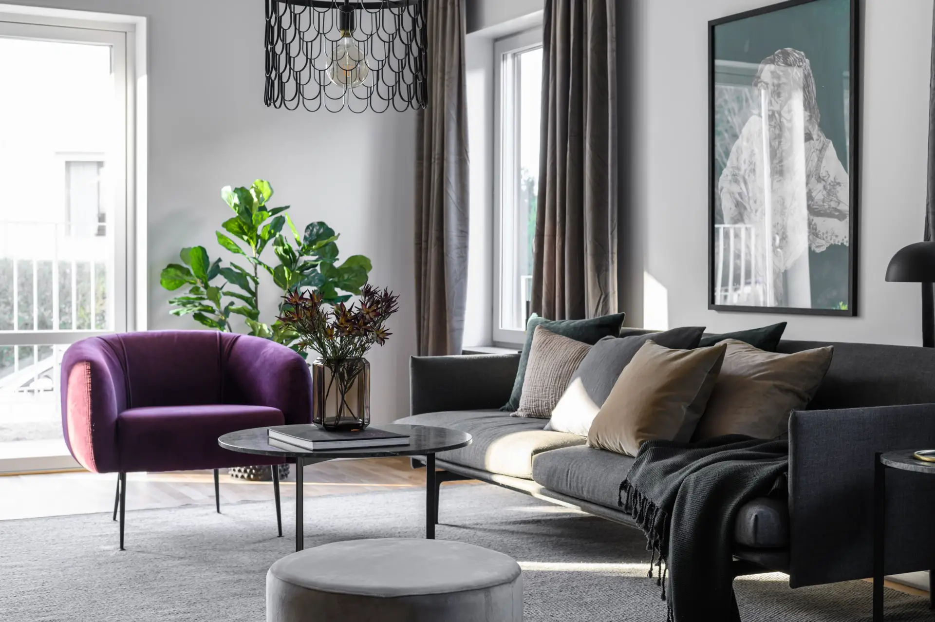 新瑞典风 velvet 温馨三房设计-3