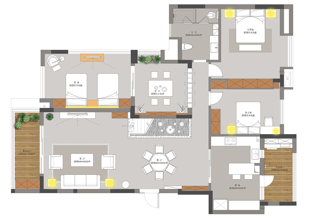 武汉三伏装饰设计 · 海伦春天华尔兹曲调家居空间-8