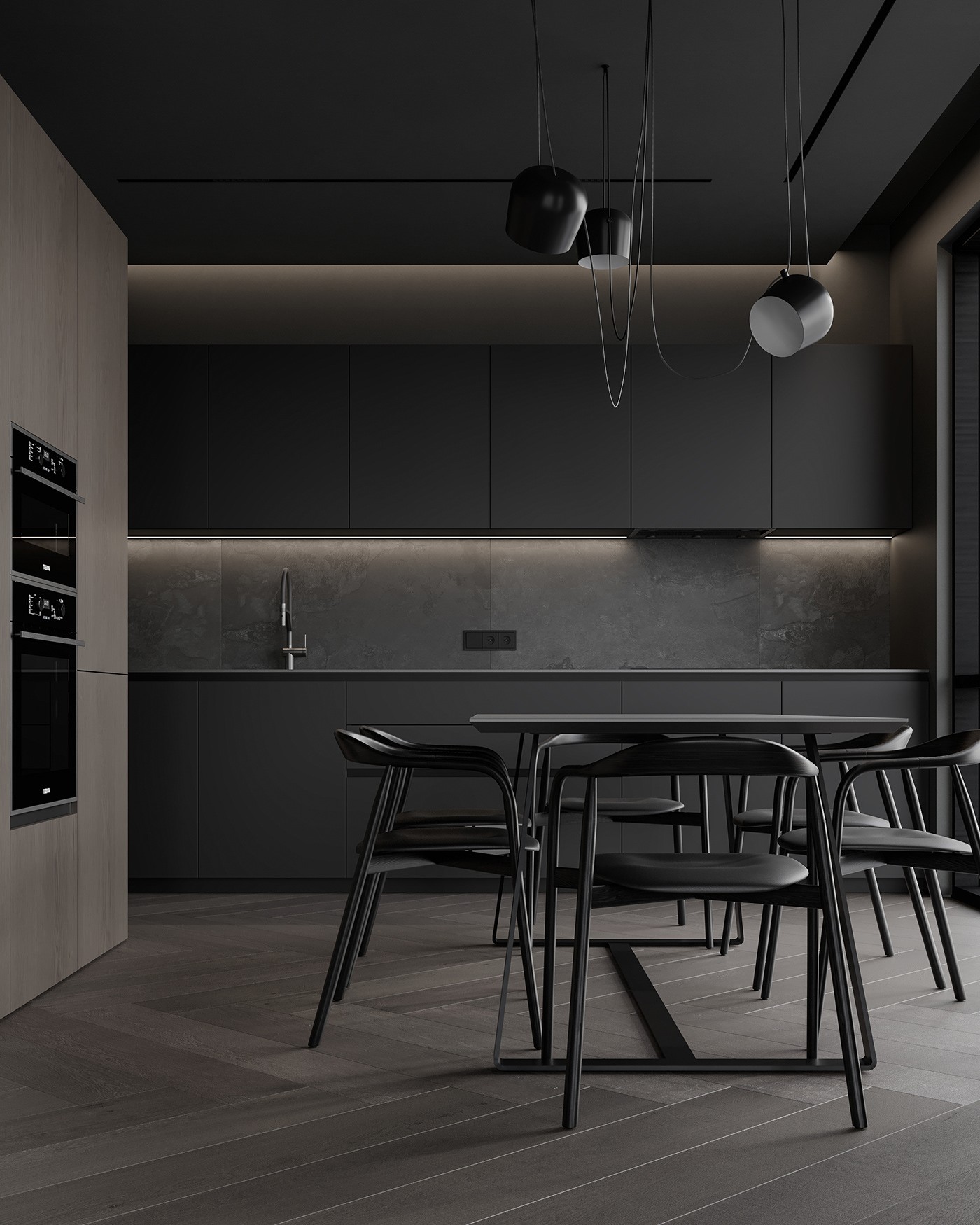 极简黑质感空间  打造精致沉稳住宅！-11