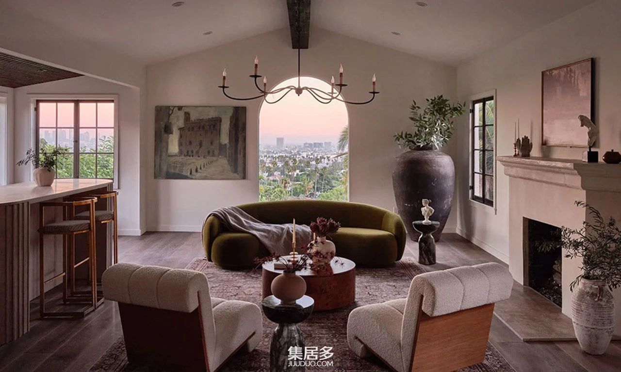 加州传统别墅现代内饰设计丨美国-37