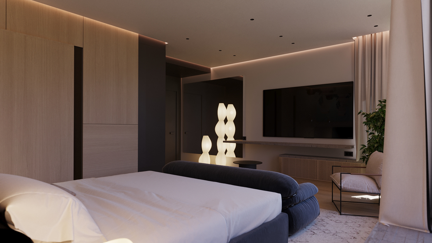 2021 年莫斯科乡村别墅卧室设计丨俄罗斯莫斯科-10