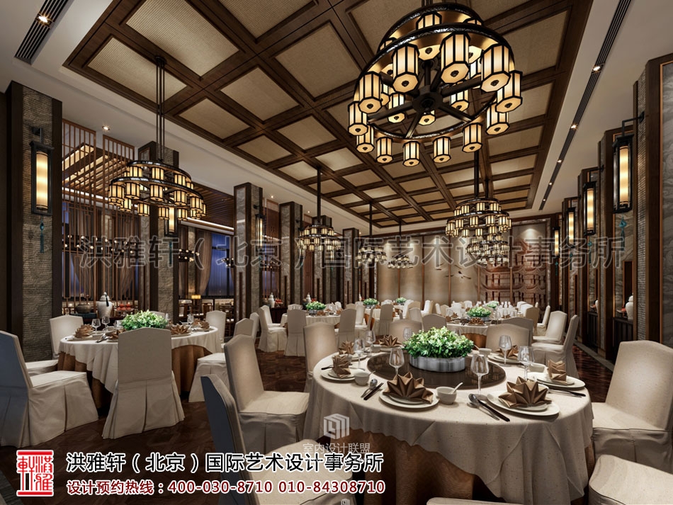 酒店餐厅新中式装修风格——低沉奢华，纸醉金迷-14