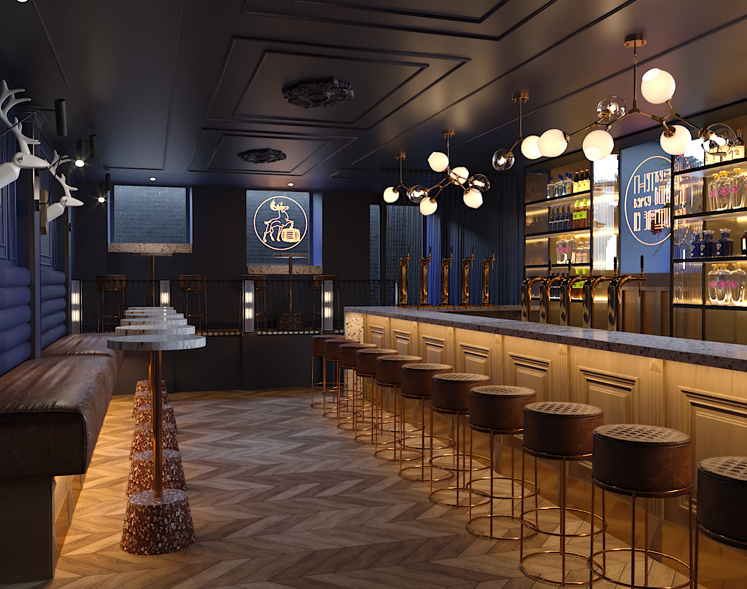 Minsk 酒吧设计与可视化丨 BelarusMinsk-4