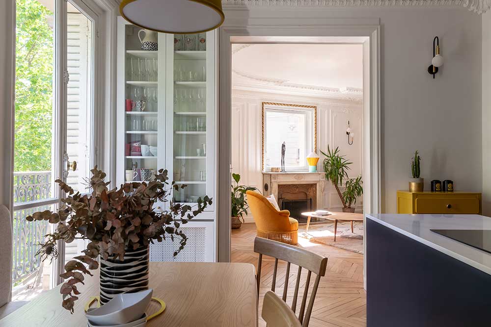 巴黎 16 区优雅公寓设计，展现深色调的独特魅力-7