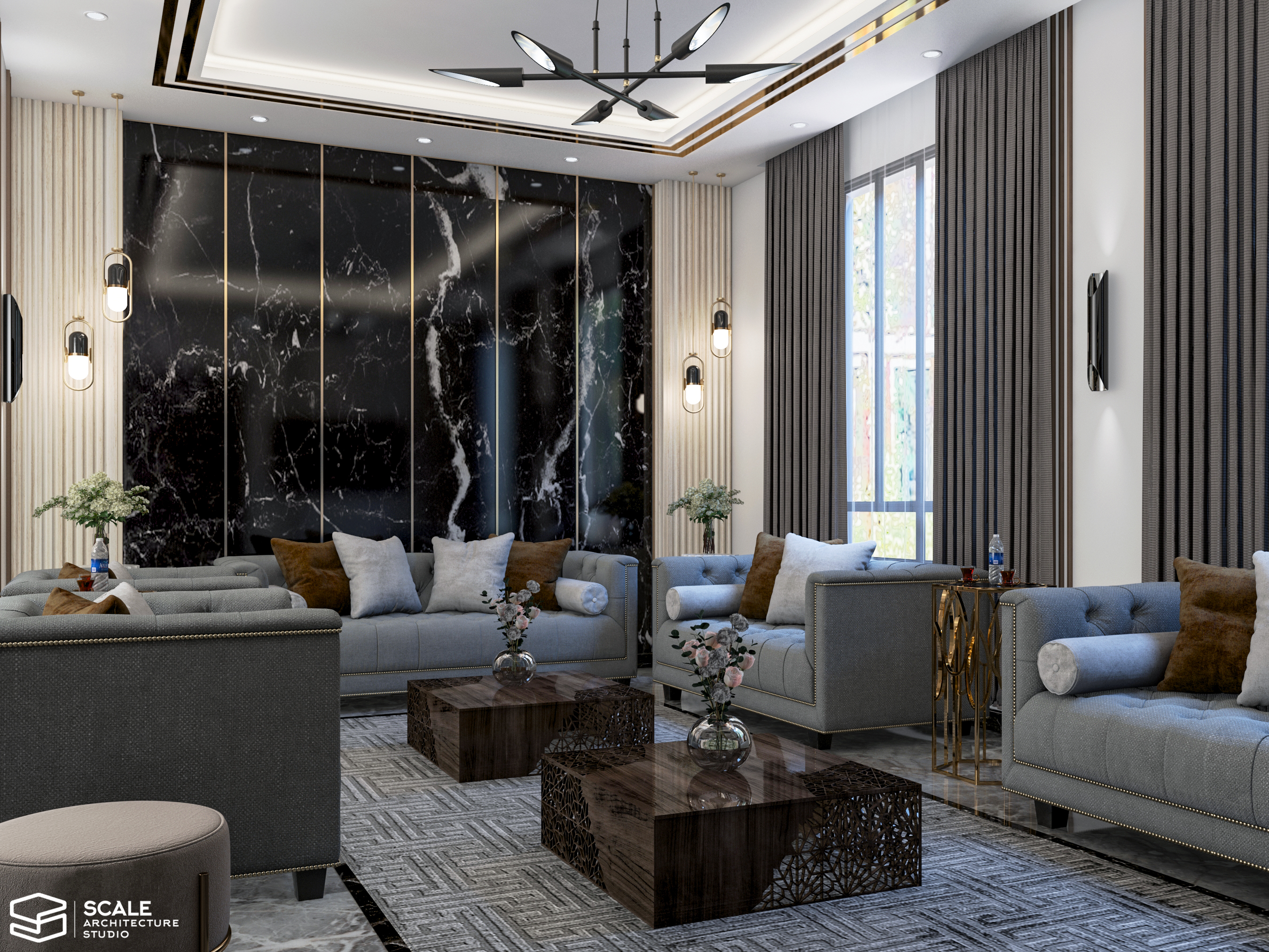 男士 Majlis（如果Majlis是特定术语，且你不确定其准确的中文意思，建议你进一步明确其含义）丨Scale architecture studio-8