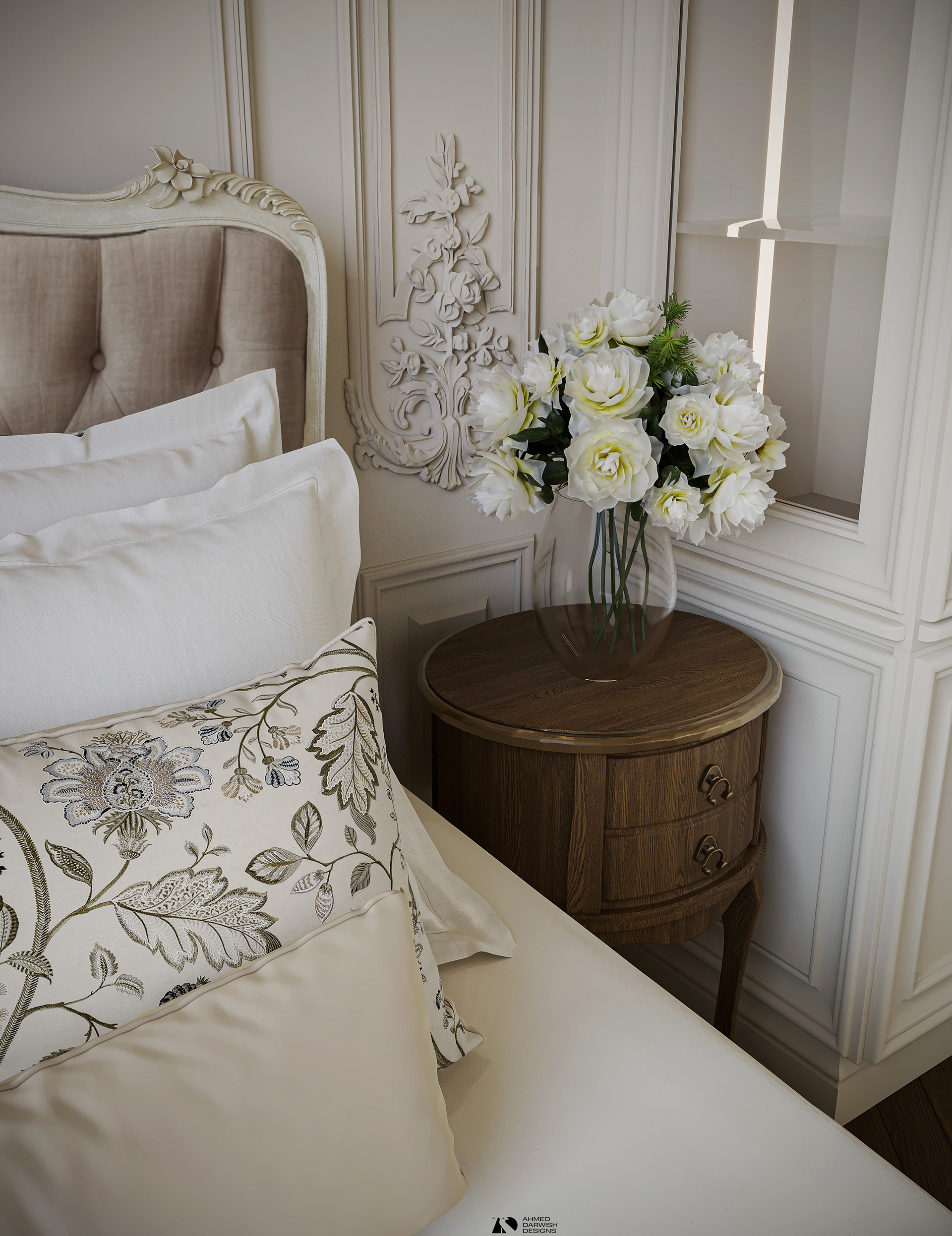 A Classic Symphony: Timeless Luxury Bedroom-18