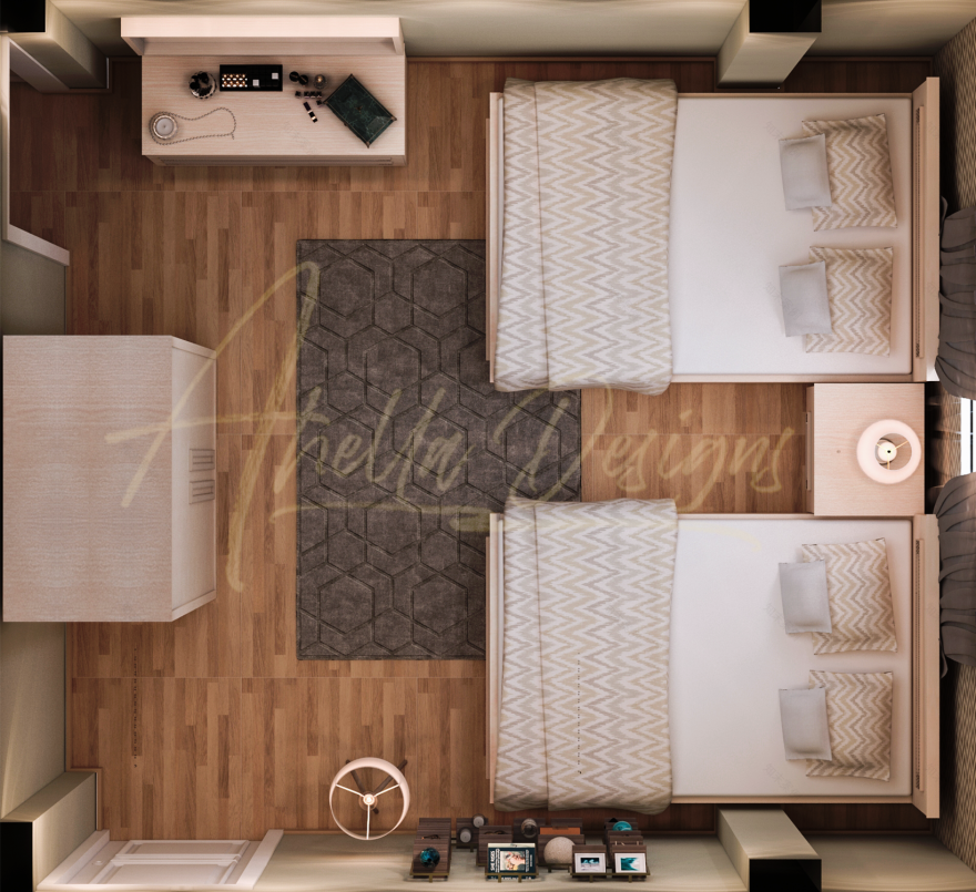 现代卧室丨Arch. Ahella Hamed-13