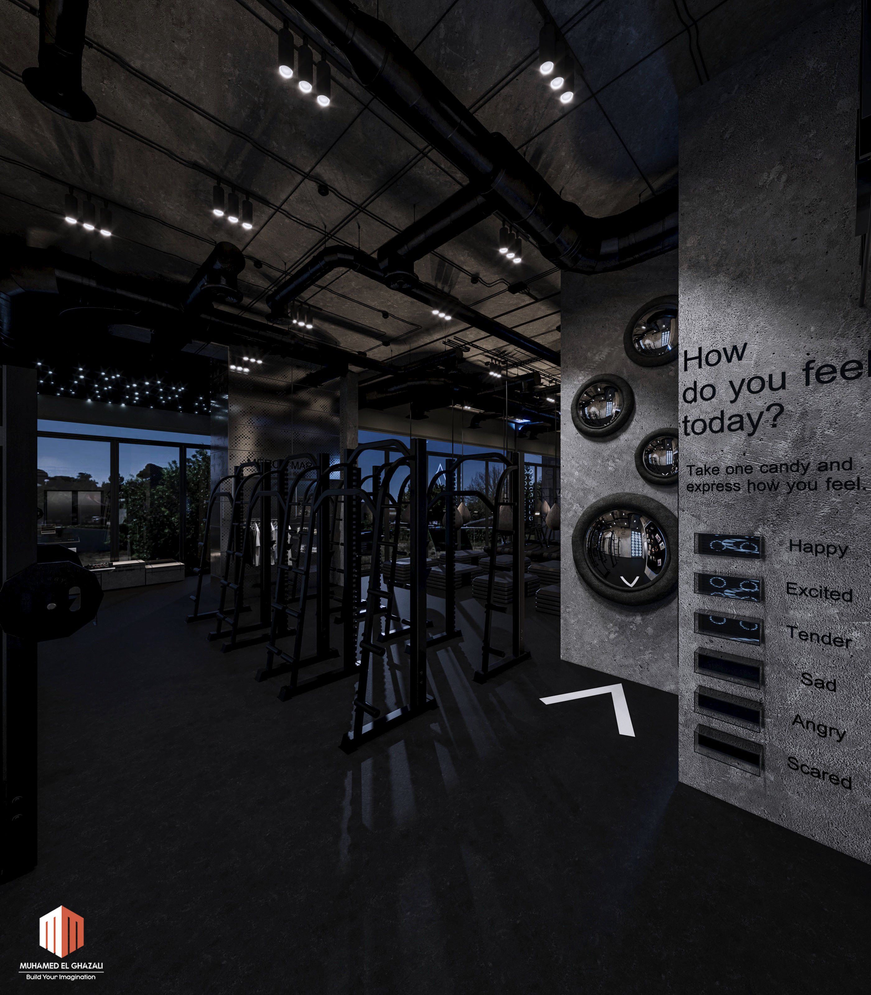 健身房设计丨卡塔尔-29