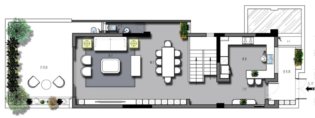 【案例】形与型的切割融合：沉浸式体验320㎡四居如此有气质！-29