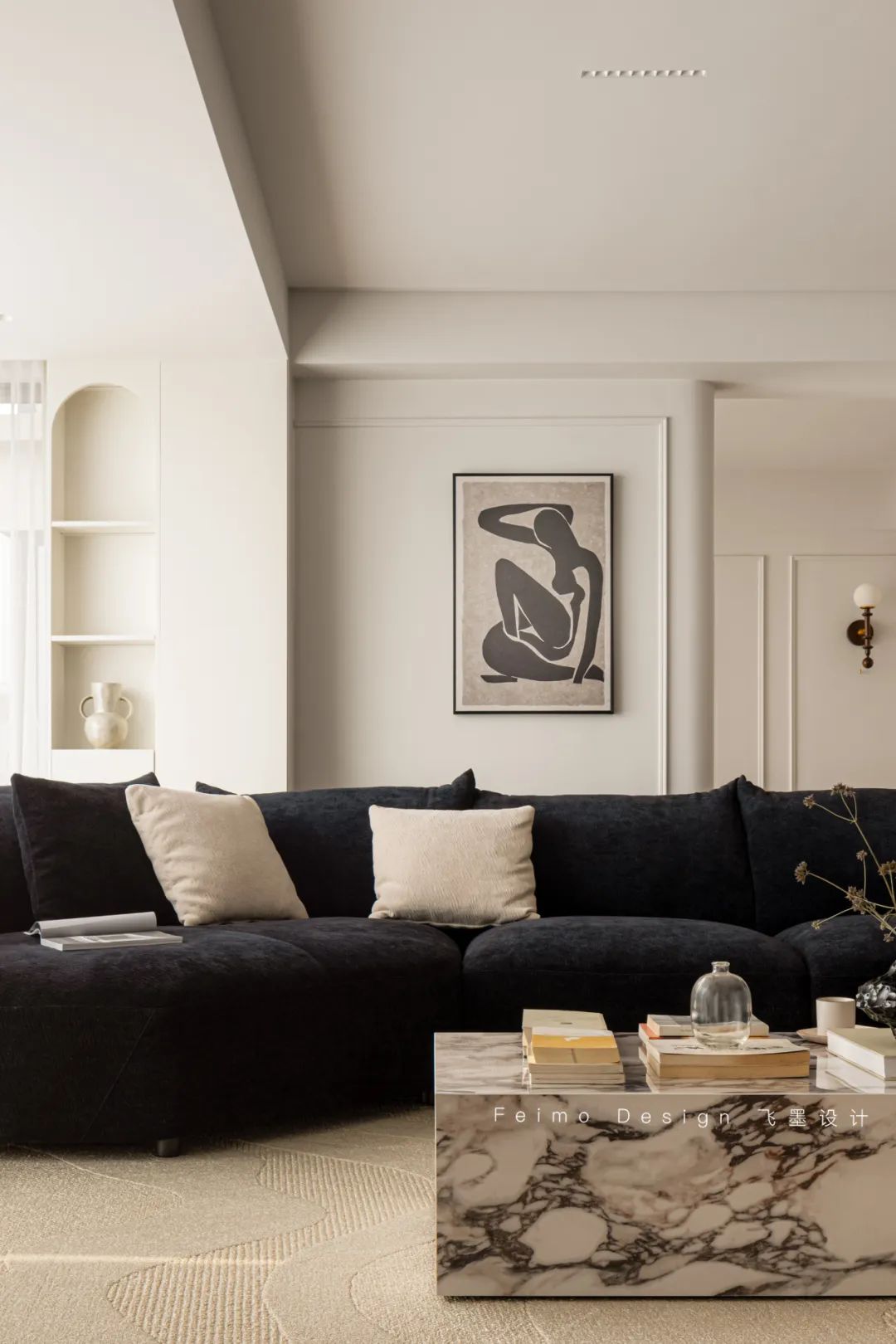 160㎡现代法式养老宅丨飞墨设计组-29