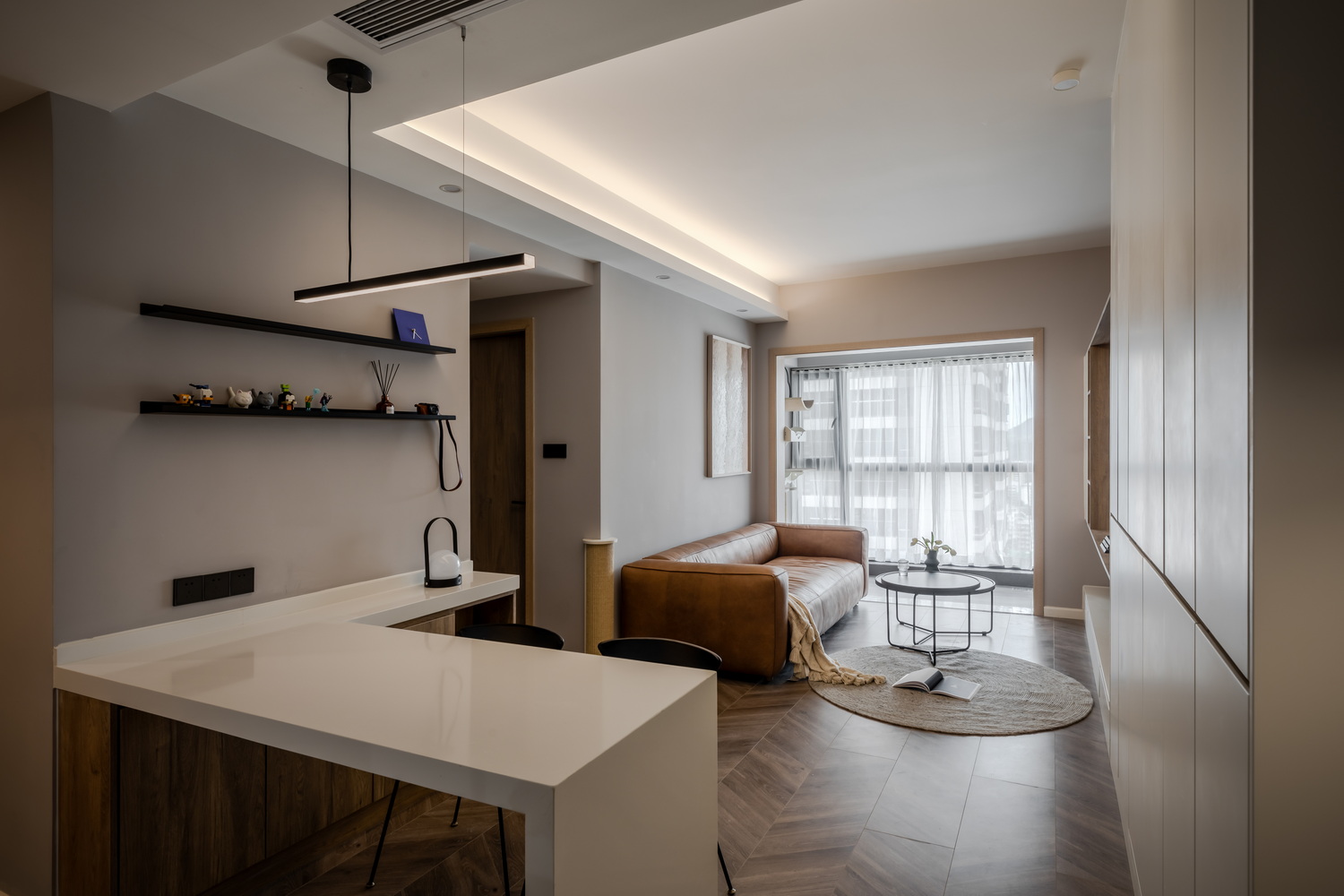 秋日暖阳 · 小户型高级灰设计-36