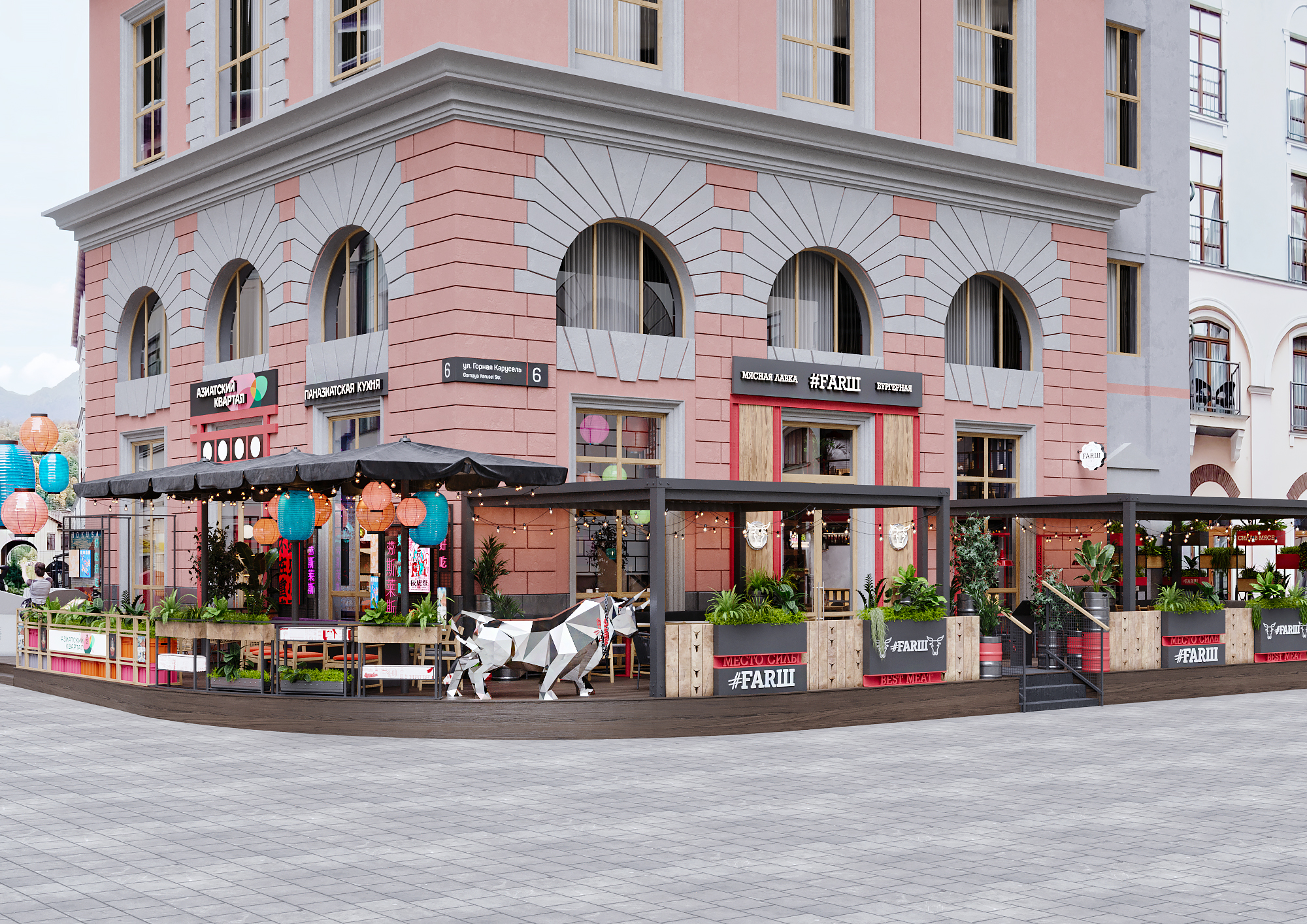 FARШ веранда餐厅及露台设计丨俄罗斯-19