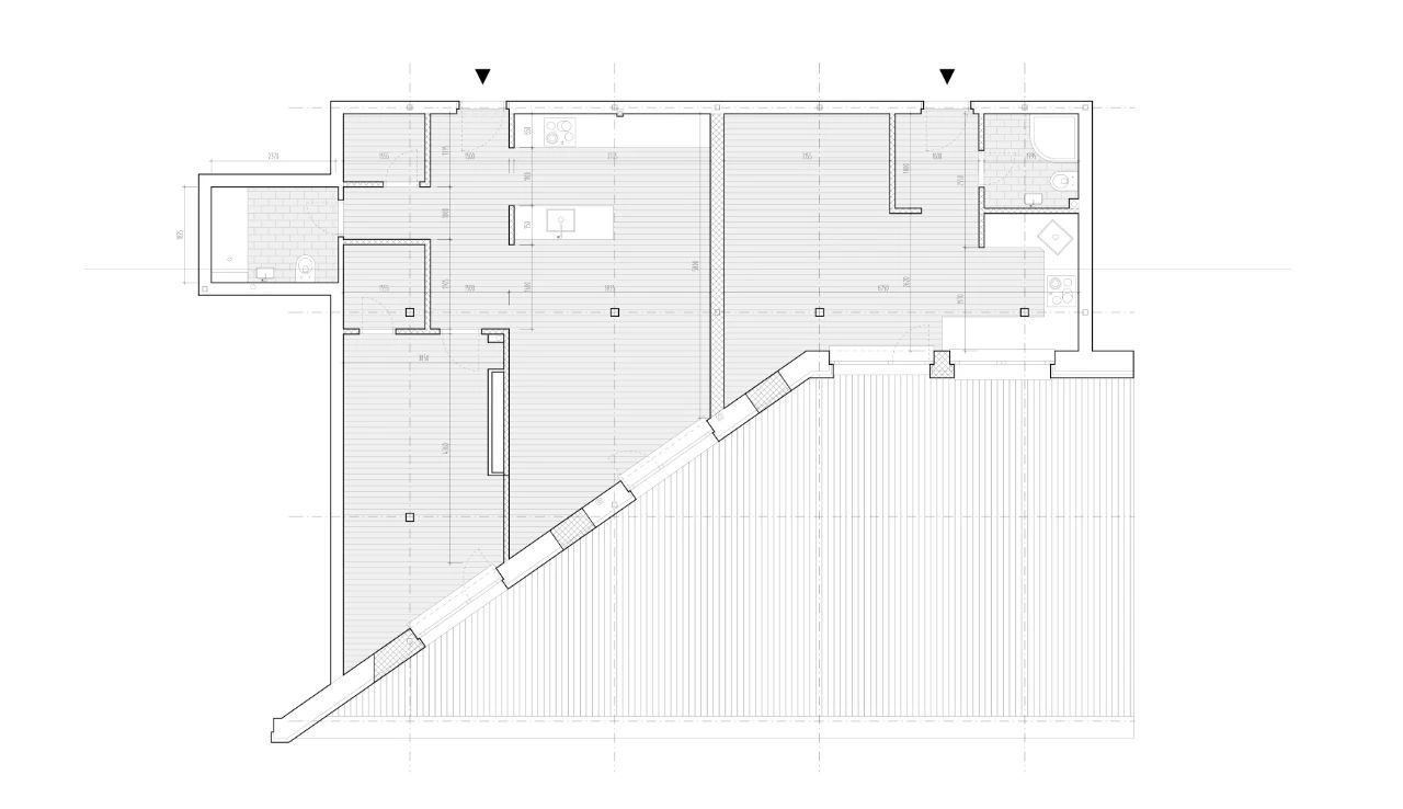斯洛伐克不规则公寓翻新丨KuklicaSmerek-1