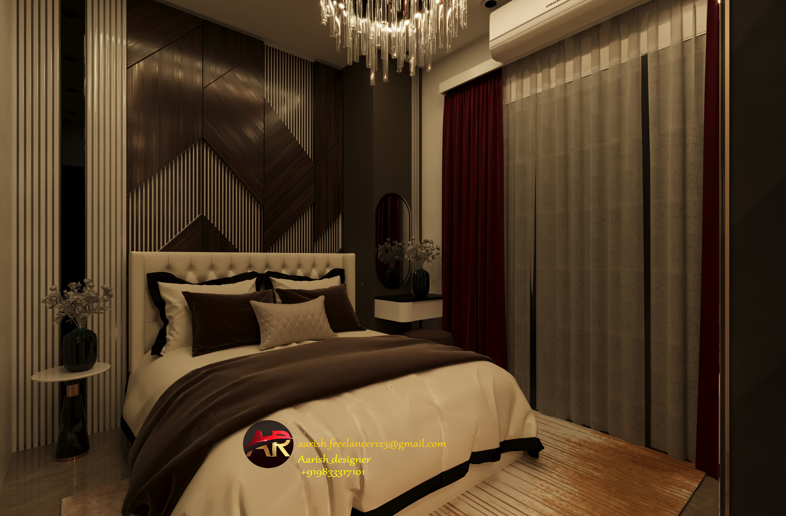 INDIA-MUMBAI ...1bhk APARTMENT 3D DDESIGN-1