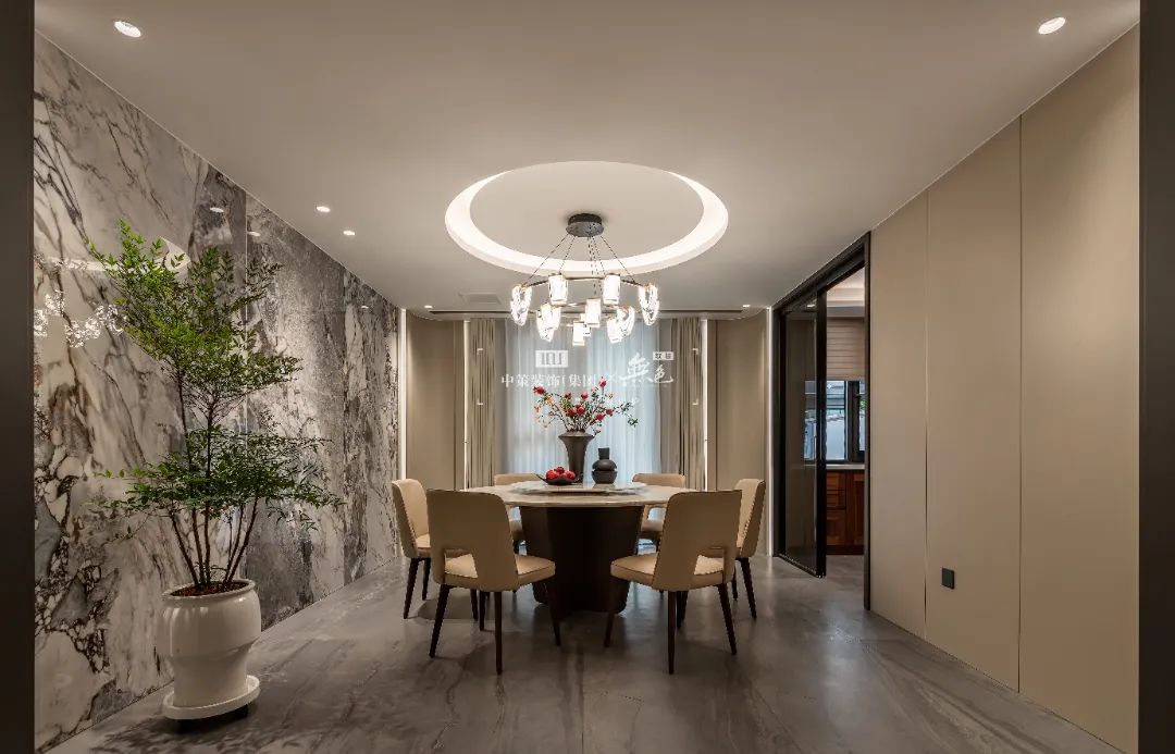 550㎡现代中式别墅丨中策装饰-21